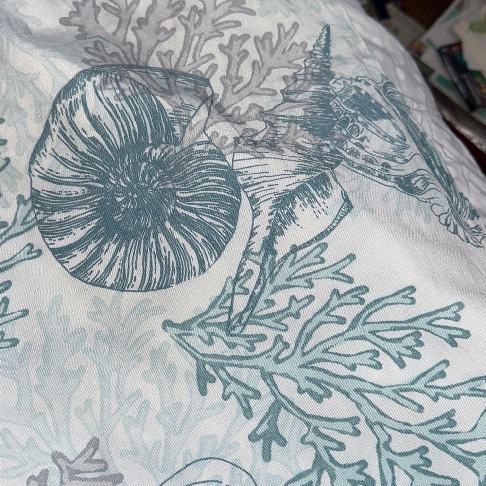Sea Life Print Fabric shower curtain Sonoma - Picture 3 of 4